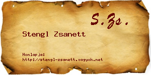Stengl Zsanett névjegykártya